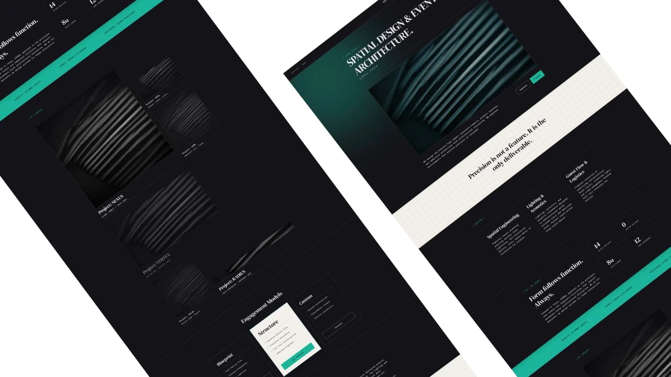 Signal Studios — spatial design and event architecture website